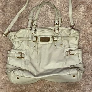 White MK Shoulder Bag.